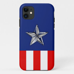 Star on Festive Patriotic Colours iPhone 11 Case