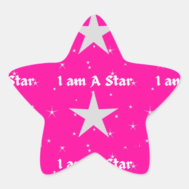 Star On Star  Sticker (Front)