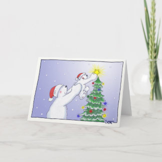 Star on the Tree Holiday Card