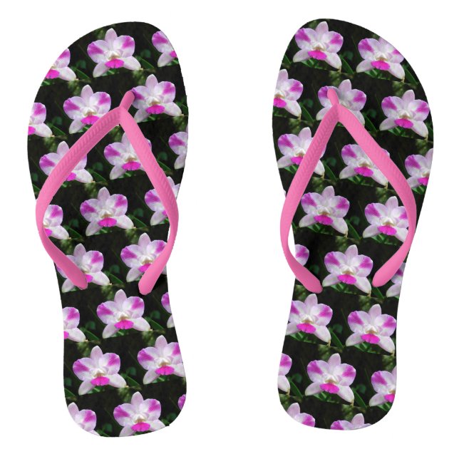 Star Orchids Thongs (Footbed)