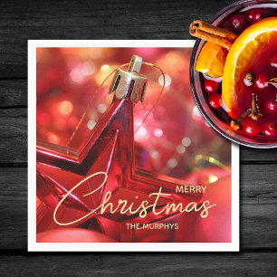 Star Ornament Christmas Napkin