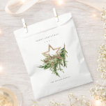 Star Ornament Pine Branch Fauna Merry Christmas Favour Bag<br><div class="desc">If you need any further customisation please feel free to message me on yellowfebstudio@gmail.com.</div>