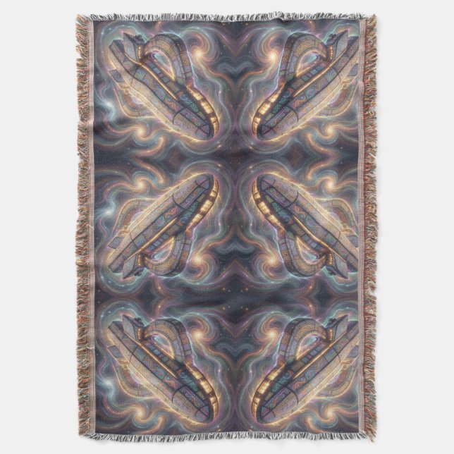 Star Path – Journey Through the Universe´6 Throw Blanket (Front Vertical)