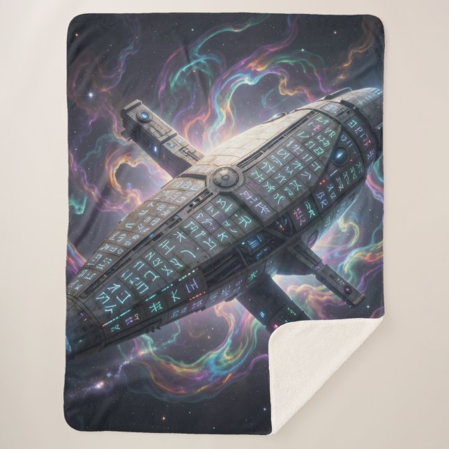 Star Path – Journey Through the Universe´7 Sherpa Blanket (Front)