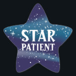 Star Patient Paediatrics Stickers<br><div class="desc">Features space background and Sprocket font!</div>