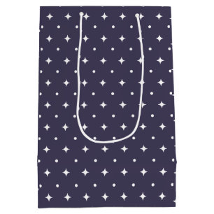 Star Pattern Gift Bags Minimal Celestial Stars
