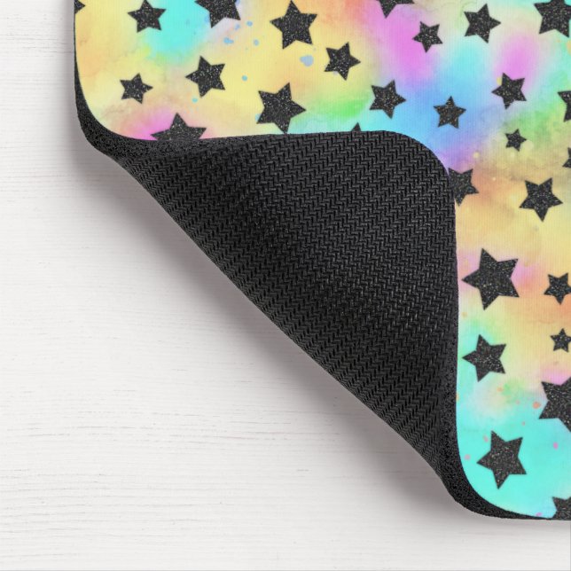 Star Pattern In 80s Colours Mouse Pad (Corner)