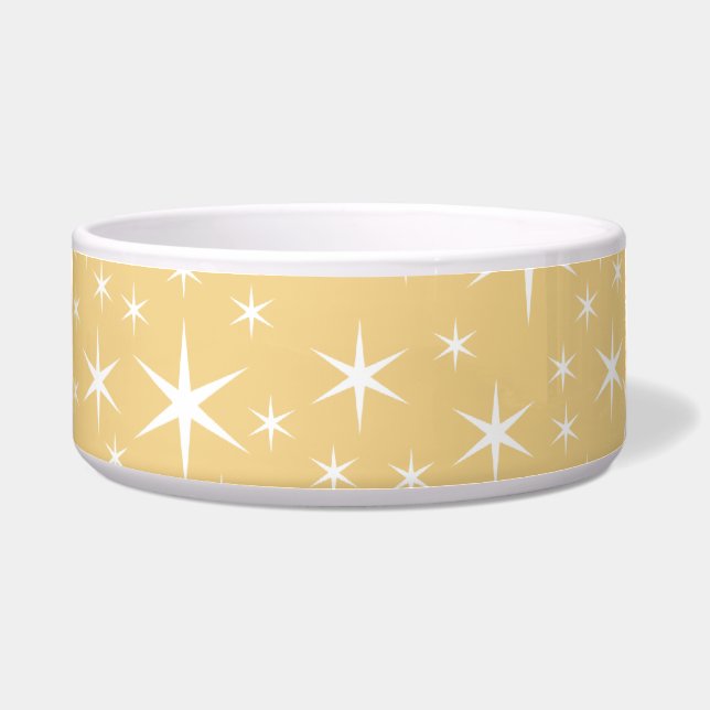 Star Pattern in White and Non-metallic Gold (Front)