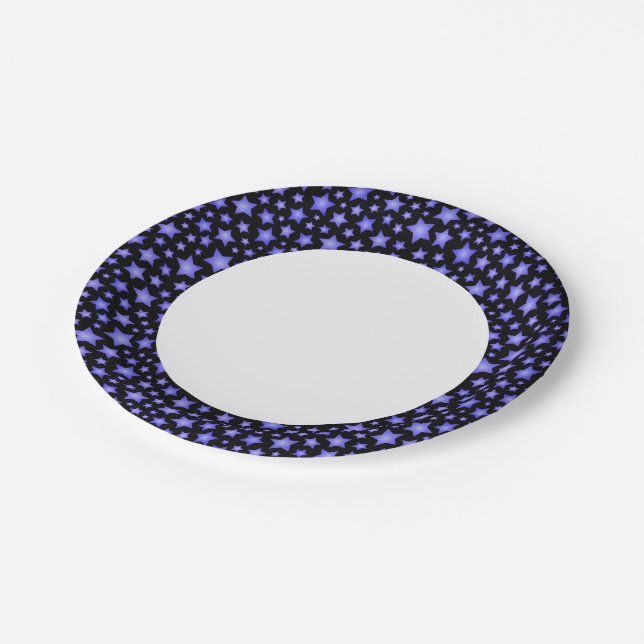 Star pattern paper plate (Angled)