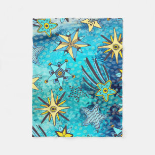 Star Patterns  Fleece Blanket