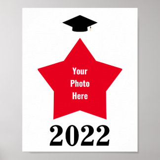 Star Picture Shape Frame Poster