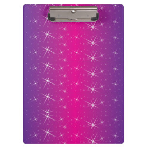 Star Pink Pattern Clipboard