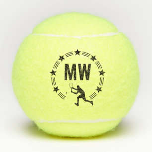 Star Player Monogrammed Tennis Balls
