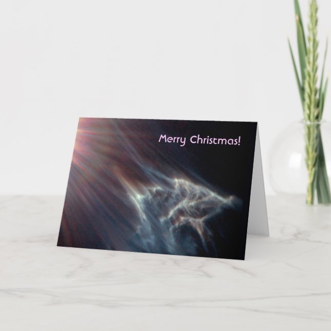 Star / Pleiades star cluster starlight effect Holiday Card (Front)