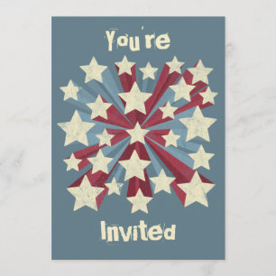 Star Pop Custom Invitation
