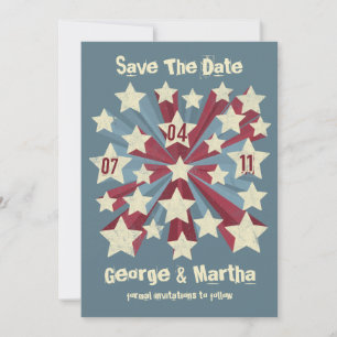 Star Pop Custom Save The Date Announcements