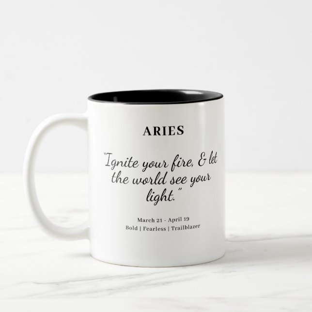 Star Power: Aries Astrology Mug (Left)