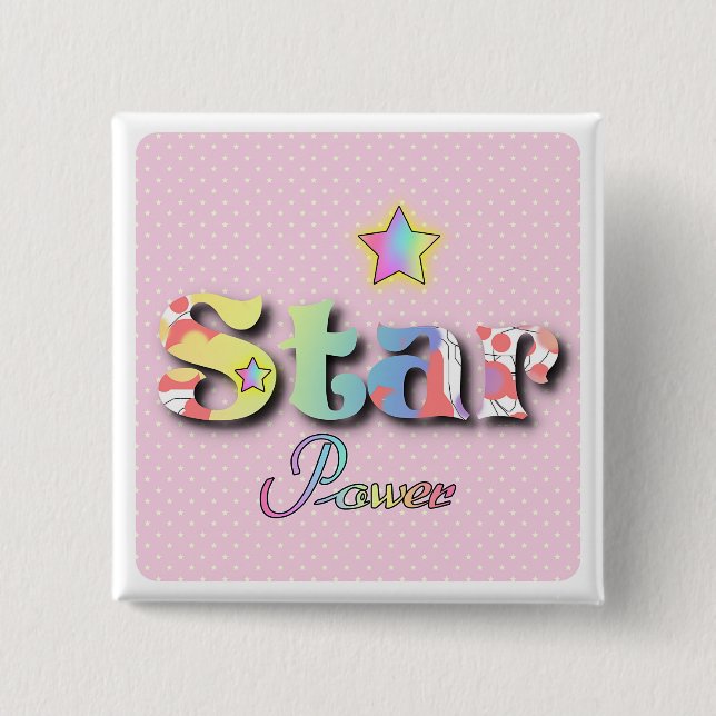 STAR POWER Pin On Button (Front)