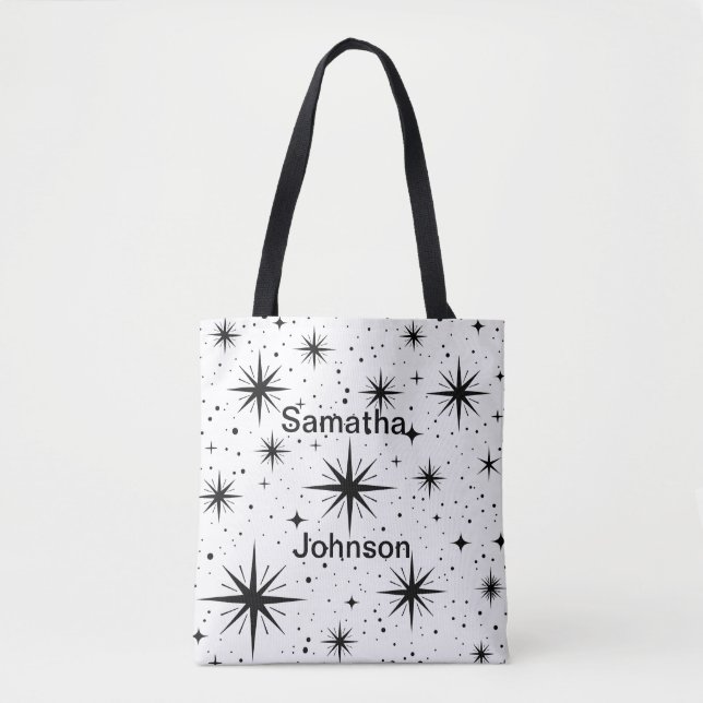 Star Print Tote Bag (Front)