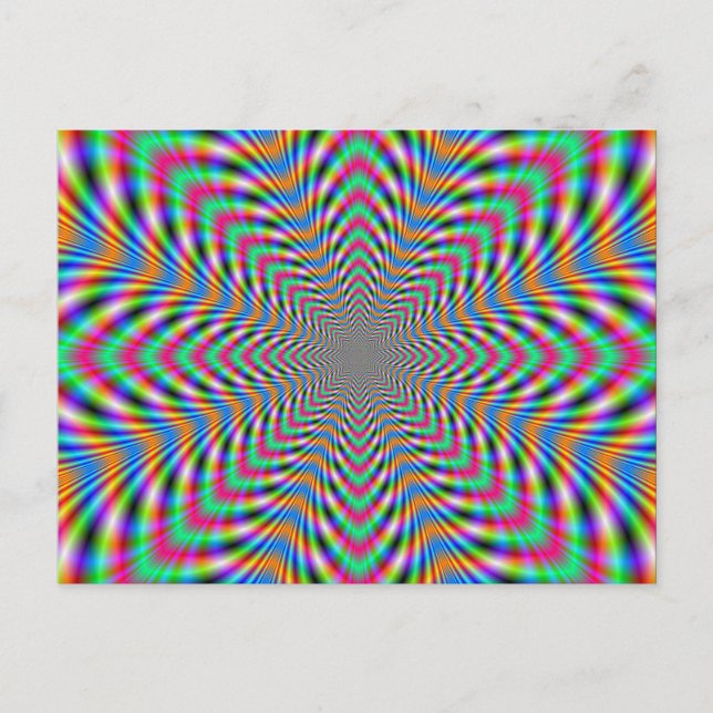 Star Psychedelic Post Card (Front)