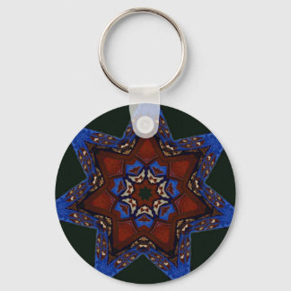 Star Quilt Key Ring
