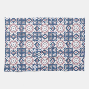 Star Quilt Style Vintage Look Kitchen Towel