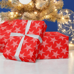 Star Red Wrapping Paper