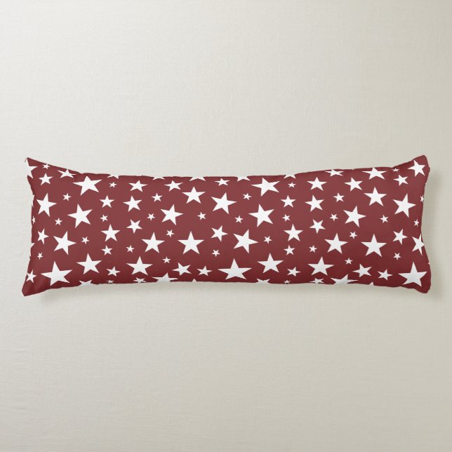 Star Repeating Pattern Body Pillow (Front)