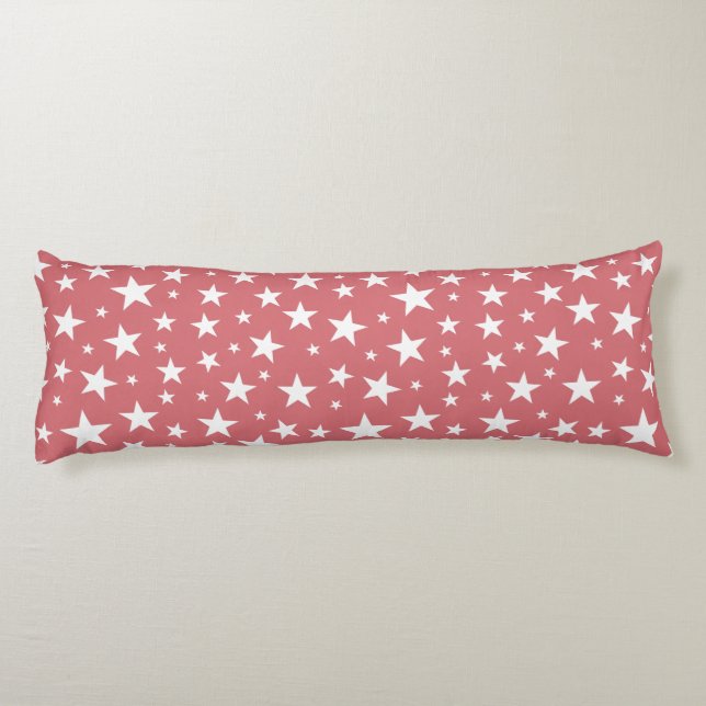 Star Repeating Pattern Body Pillow (Back)