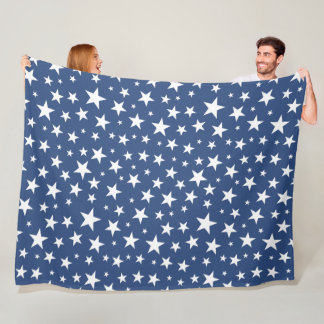 Star Repeating Pattern Fleece Blanket