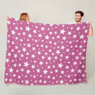 Star Repeating Pattern Fleece Blanket
