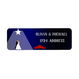 Star Return Address Label