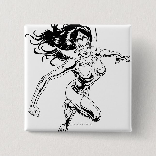 Star Sapphire 3 15 Cm Square Badge (Front)