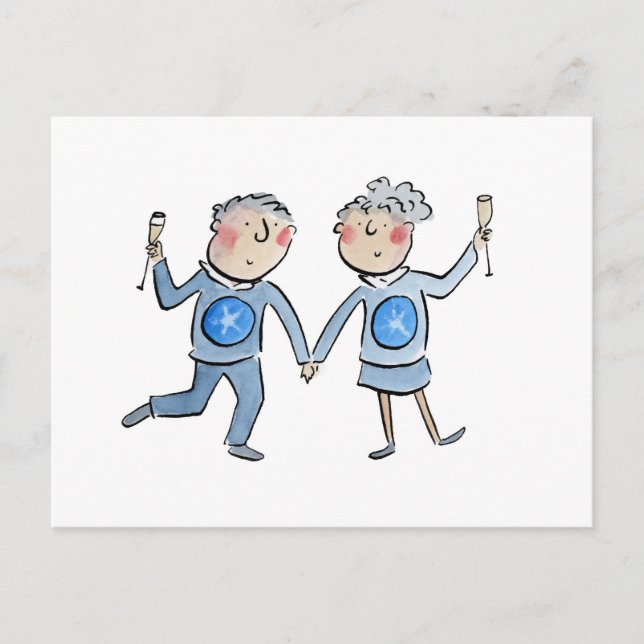 Star Sapphire Anniversary Postcard (Front)