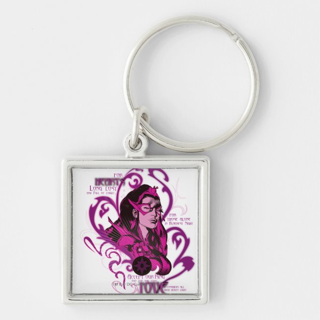 Star Sapphire Graphic 1 Key Ring (Front)