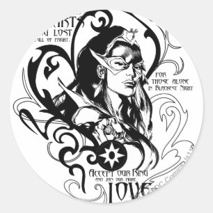 Star Sapphire Graphic 2 Classic Round Sticker