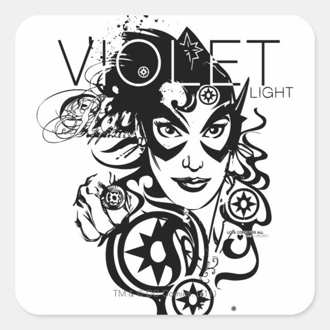 Star Sapphire Graphic 4 Square Sticker (Front)