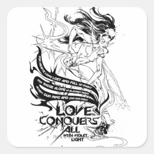 Star Sapphire Graphic 5 Square Sticker