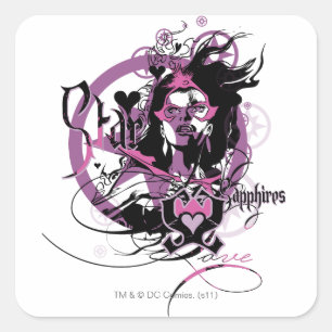 Star Sapphire Graphic 6 Square Sticker