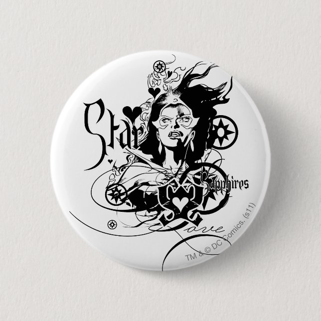 Star Sapphire Graphic 7 6 Cm Round Badge (Front)