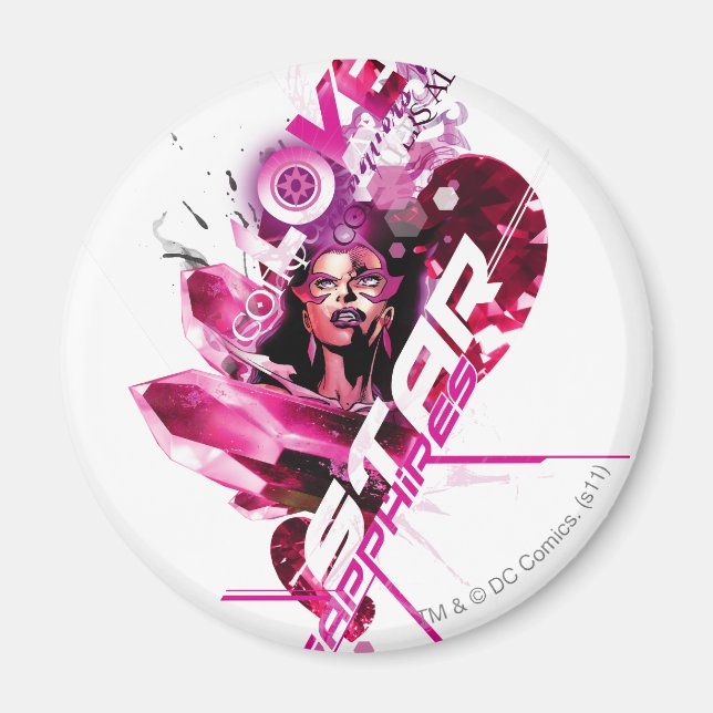 Star Sapphire Graphic 8 Magnet (Front)