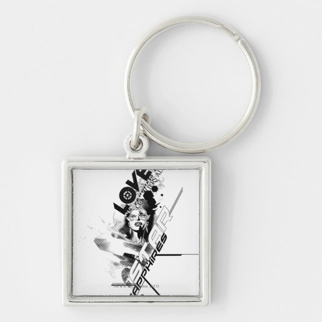 Star Sapphire Graphic 9 Key Ring (Front)