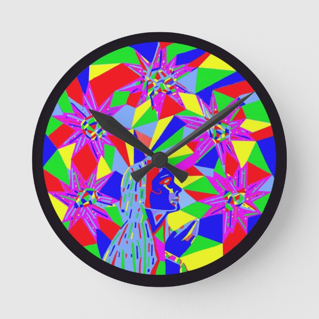 Star Seeker Round Clock (Front)