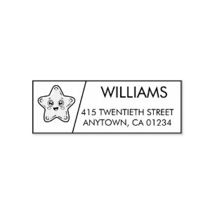 Star Self-Inking Return Address Stamp