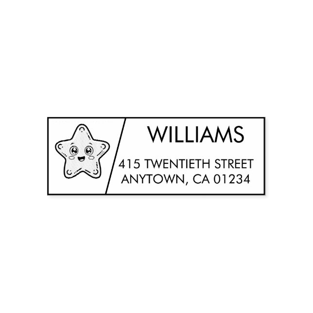 Star | Self-Inking Return Address Stamp (Design)