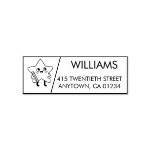 Star Self-Inking Return Address Stamp