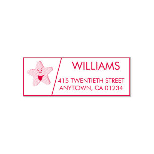 Star Self-Inking Return Address Stamp