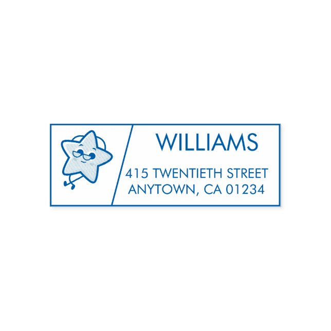 Star | Self-Inking Return Address Stamp (Design)