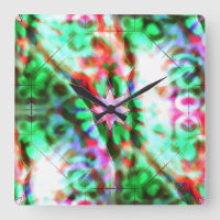 Star shadows on glass flowery spots, pink to green