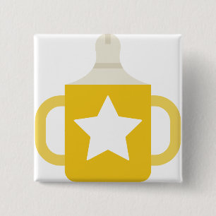 star sippy cup 15 cm square badge